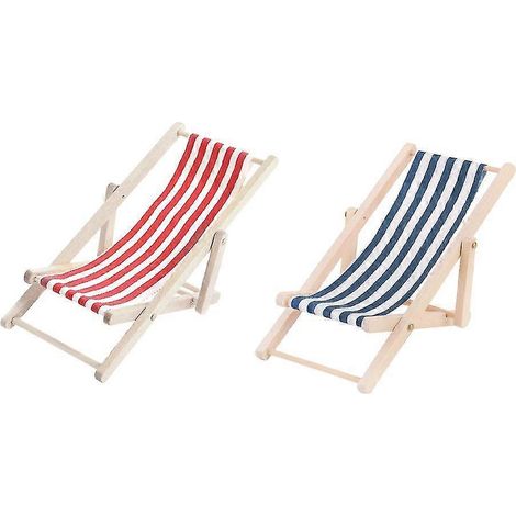 Honornic - Set Mit 2 Outdoor-spielzeugen Für Kinder: Miniatur-klappgartenbank, Mini-entspannungssessel, Liegestuhl.
