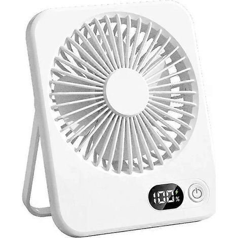 Honornic – Ultraleiser, Faltbarer Tischventilator, Mini-ventilator, Rosa-weißer Tischventilator
