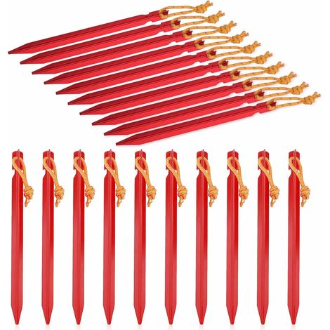 Heringe, 20 Stück Aluminium-heringe, 18 Cm, Für Camping Und Strand