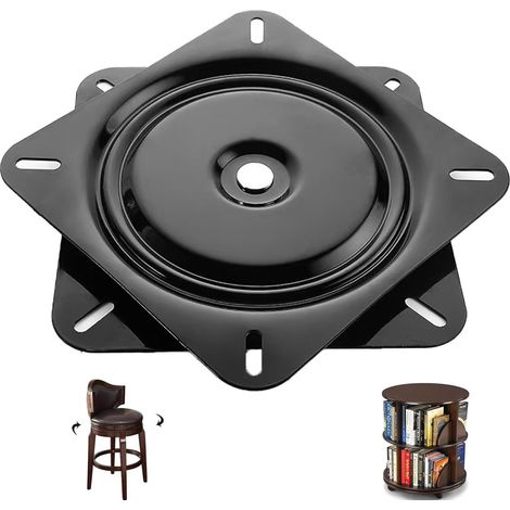 Quadratischer Drehmechanismus, Kugellager-drehteller, Drehstuhl-drehteller, Tragfähigkeit 225 Kg, Für Stühle, Tische, Bücherregale (7 Zoll)
