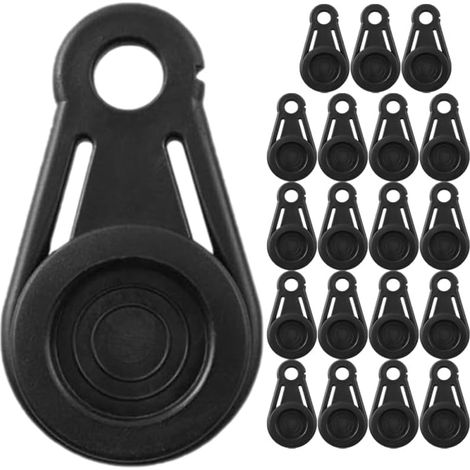 Toyandona 20 X Winddichte Zeltplanenclips Mit Kordelzugloch – Praktisches Und Tragbares Zubehör Für Camping, Wandern Und Angeln