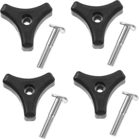 Set Mit 4 Ersatzteilen Für Dreieckige Rasenmähergriffe, 5 Cm Schrauben, Kompatibel Mit Motorbetriebenen Gartengeräten, Praktisches Rasenmäherzubehör Für Die Wartung