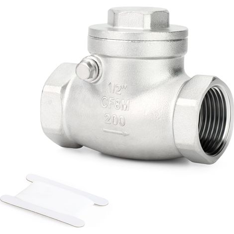 Rückschlagventil Aus Edelstahl 304, 1/2" Fbsp, Rückflussverhinderung, Cf8 Wog 1000 Einweg-rückschlagventil