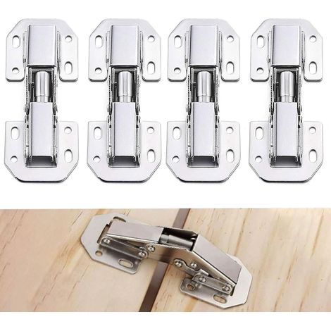 Stück Schranktürscharniere, 104 X 44 Mm, Unsichtbare Scharniere, Universelle Möbelscharniere, Geeignet Für Küche, Schlafzimmer, Bett, Kleiderschrank, Verschiedene Schränke
