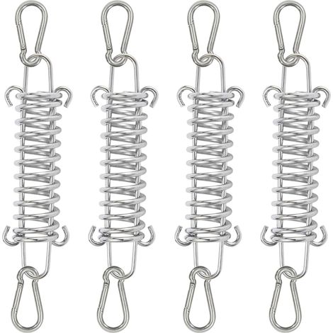 4-teiliges Spannfeder-set Mit Doppelhaken, Spannfeder-sonnensegel-spannvorrichtung Mit 8 Karabinerhaken Für Planen, Zelte, Metallgitter, Sonnensegel, Markisen
