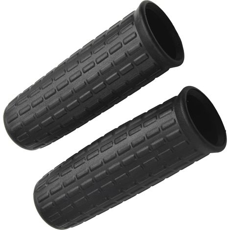 2er-pack Universal-gummigriff Für Schubkarren, Gartenwagen, Ersatzzubehör, Schwarz (122x32mm)
