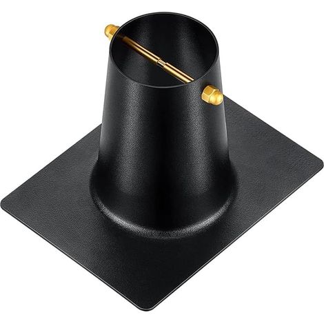 Regenketten-adapter Aus Schwarz Pulverbeschichtetem Aluminium Für Standard-regenkettenmontage