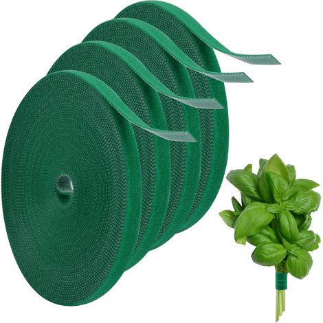 Rollen Gartenpflanzenbinder, 10 Mm X 10 M Wiederverwendbare Pflanzenbinder, Pflanzenbinder, Wiederverwendbare Klettverschlüsse Für Kletterpflanzen