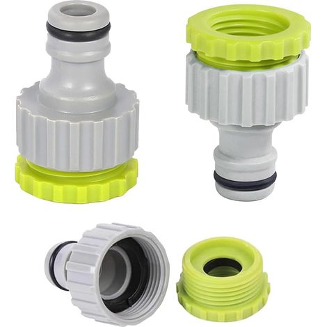 X Schlauchadapter-set Mit Innengewinde (1/2 Zoll & 3/4 Zoll) Für Bewässerungsschläuche, Universelle Wasserhahnanschlüsse Für Garten- Und Küchenbewässerung