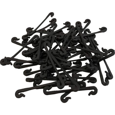Packung Mit 50 Robusten Kunststoff-rebenbindern, Gartenclips Zur Pflanzenbefestigung, Gartenwerkzeug Für Rankgitter Und Klemmen, Stark Und Leicht Zu Biegen