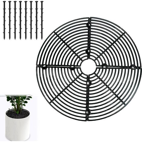 Stück Pflanzenschutzgitter, Katzenschutzgitter Für Blumentöpfe 30 Cm, Verstellbare Blumentopfabdeckung Mit Abs-befestigungsset, Schützt Vor Katzen, Kindern Und Haustieren