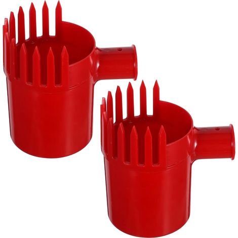 Set Aus 2 Roten Erntewerkzeugen Aus Kunststoff, Kamm Und Schaufel, Zum Ernten Von Blaubeeren Und Jujuben, Leicht Und Robust, Gartenwerkzeug Für Die Ernte Im Freien