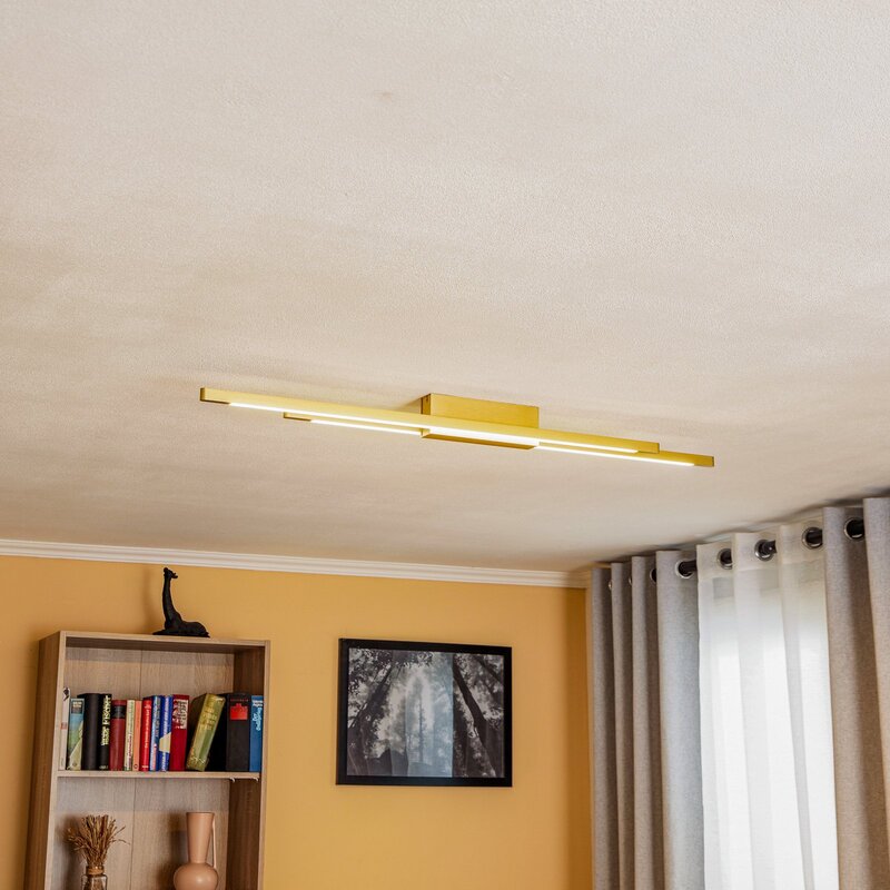 [neuwertig] B-ware Quitani Deckenlampe Deckenleuchte Led Messing Eloxal Talon Lampe Aluminium Ac835