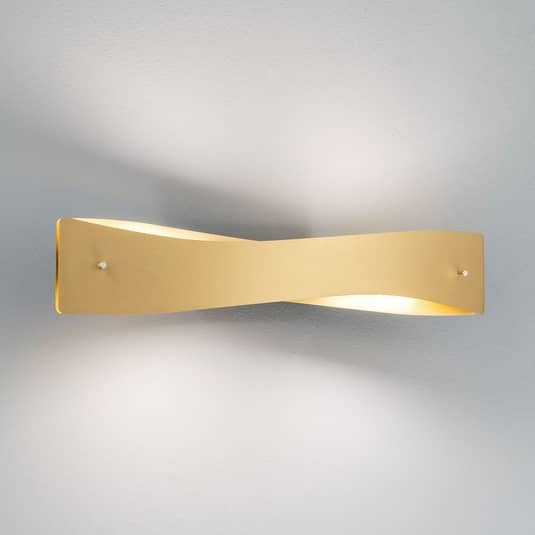 [gebraucht] B-ware Quitani Wandleuchte Wandlampe Led Messing Matt Schwarz Matt Lian Höhenverstellba