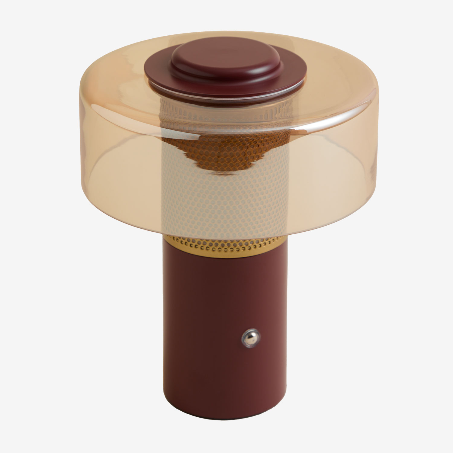 Sklum Kabellose Led-tischlampe Aus Kristall Und Eisen Elfriede Rot Wall