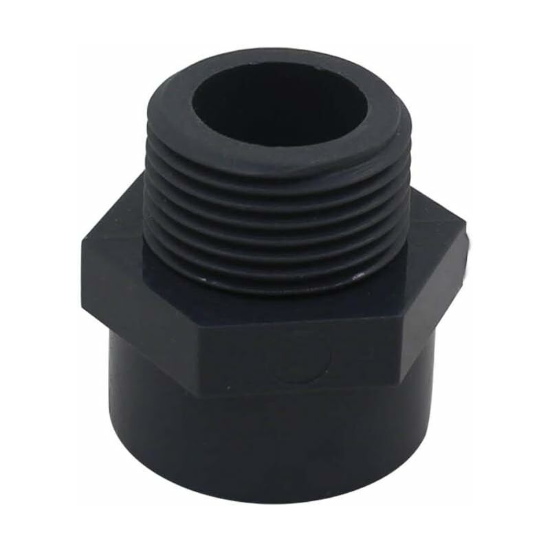 Gewindeende Pvc Männlich 50mm Schraubende Pool Verbindung Gemischt Pvc Gewindemuffe Pvc, Dn40, 2 Stück (innendurchmesser 50mm - 1-1/2" Gewinde)