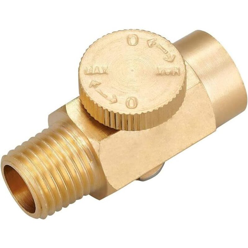 1/4" Npt Männlich X 1/4" Npt Weiblich Messing Inline-luftstromregelventilanschluss, Werkzeug Zur Druckregelung Für Luftkompressoren