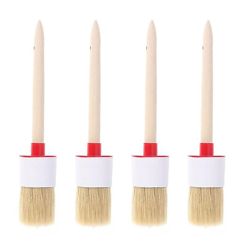 4-teilige Bürstenreihe Mit Holzgriff