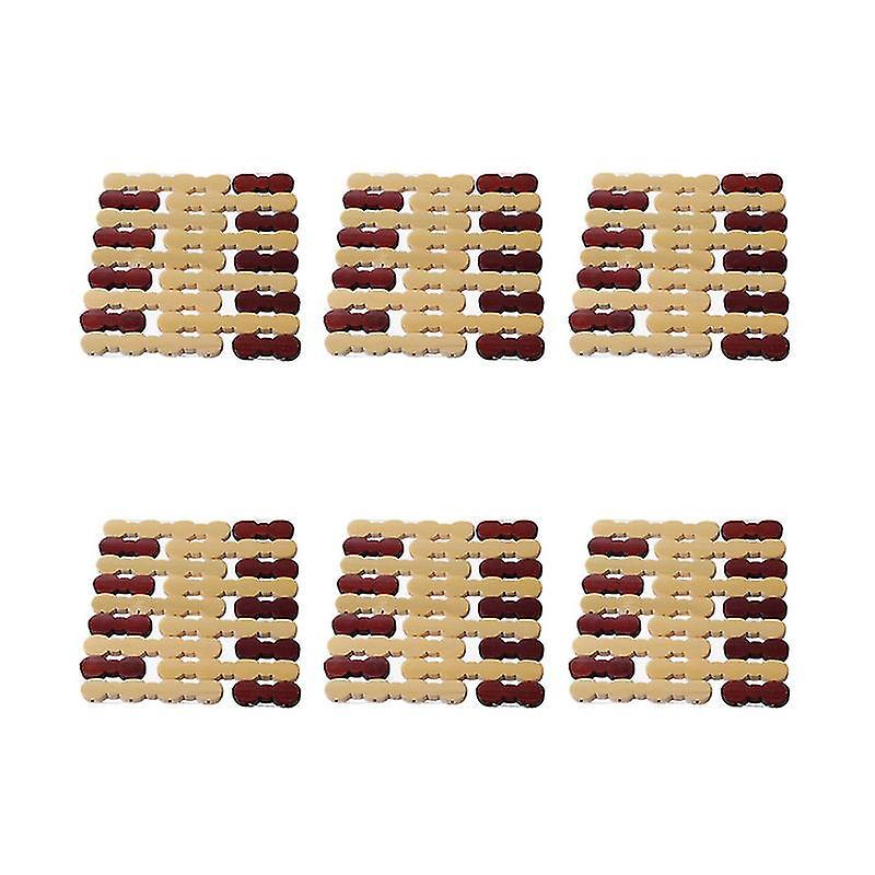 7-teilige Bambus-schüsselmatte