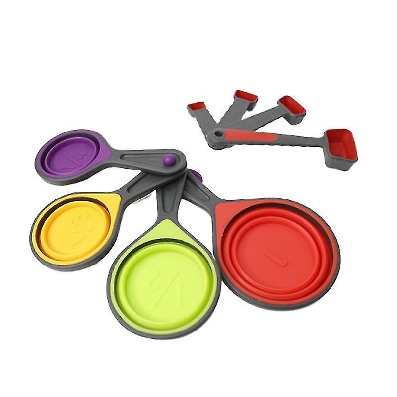 8-teiliges Silikon-messlöffel-set