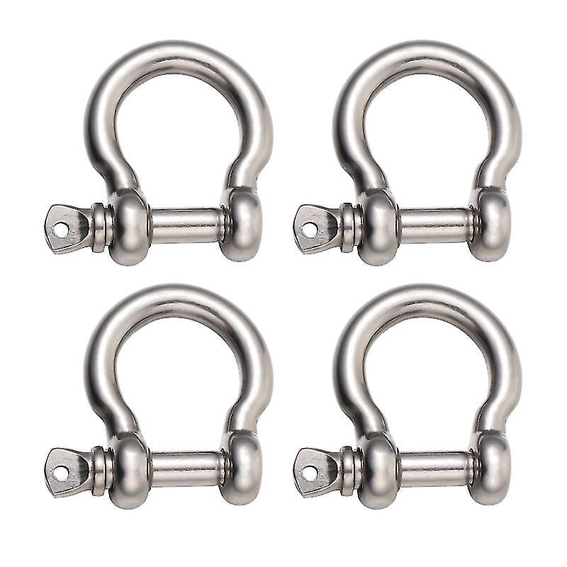 4 Stück Stahlschäkel