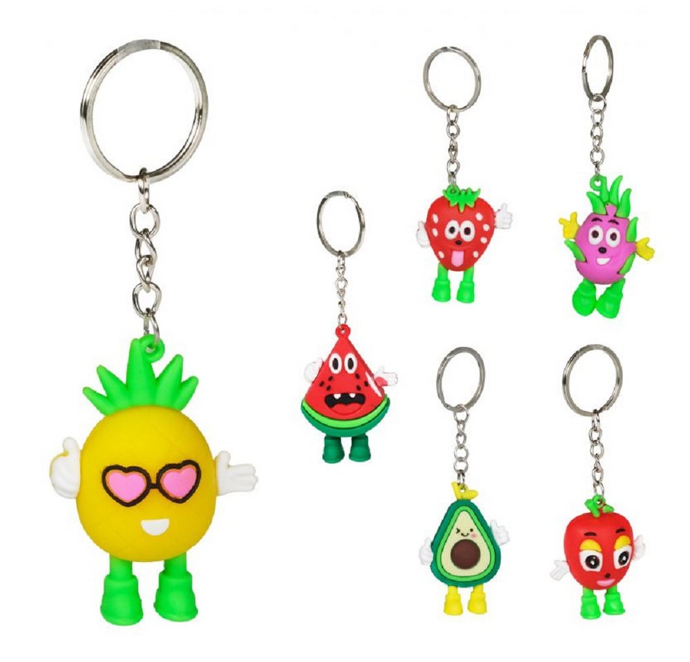 soma Schlüsselanhänger Schlüsselanhänger Mini Ananas 3D Anhänger 4 cm Geschenk Cartoon, Schlüsselanhänger Haustierschlüsselanhänger Geschenk Hund Frau Herren