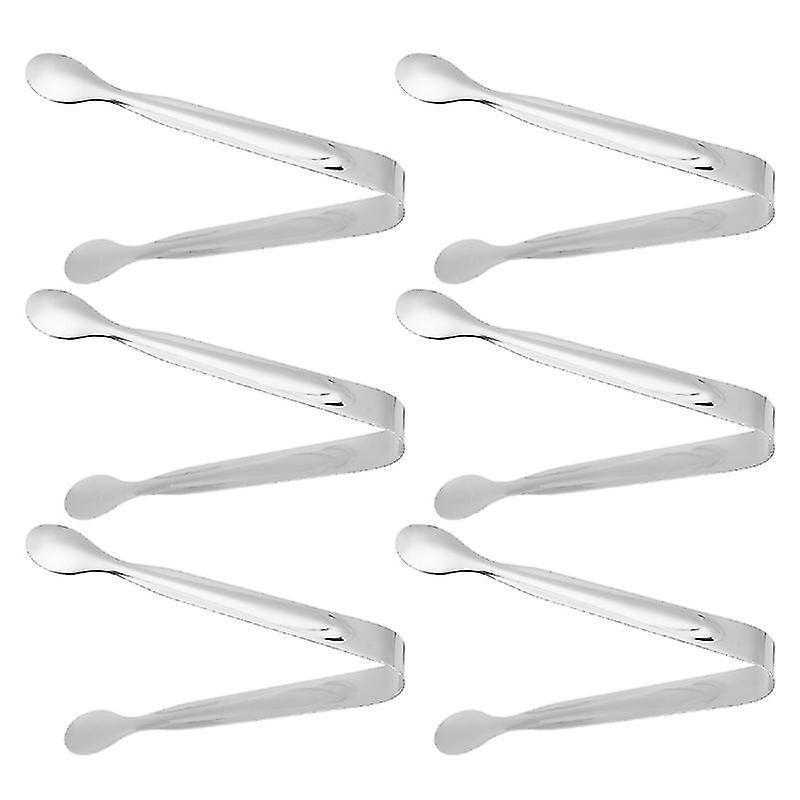 6-teilige Edelstahlzange