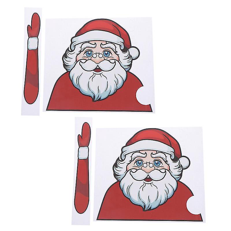 2er-set Autoaufkleber Mit Weihnachtsmotiven