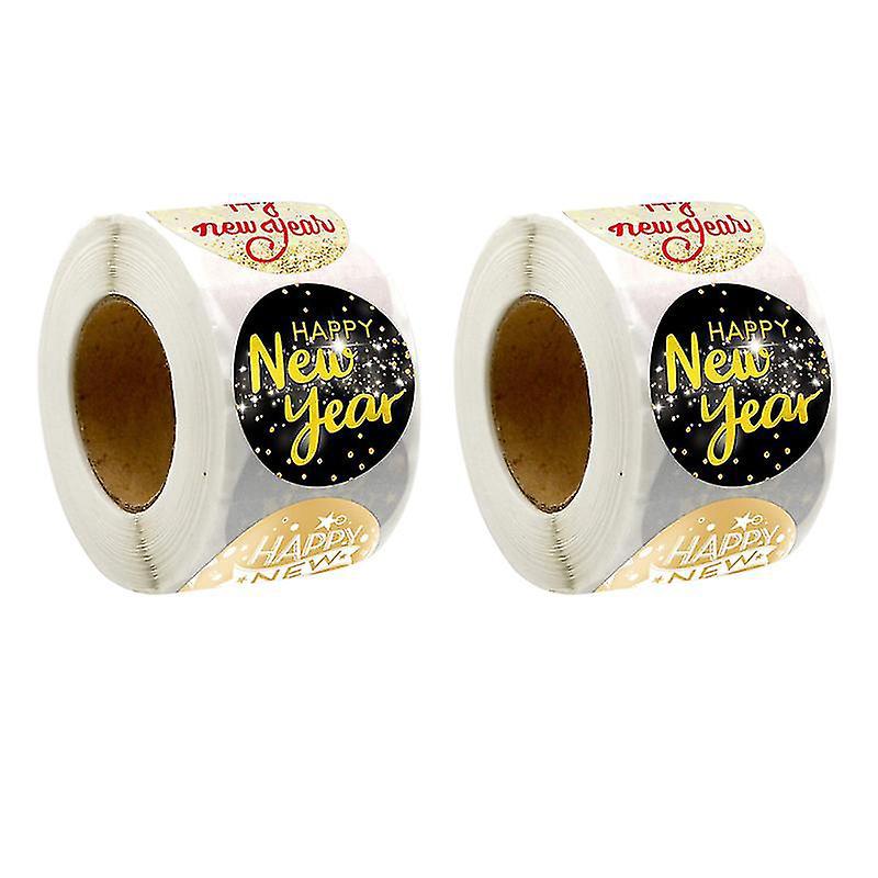 2 Rollen Neujahrsaufkleber