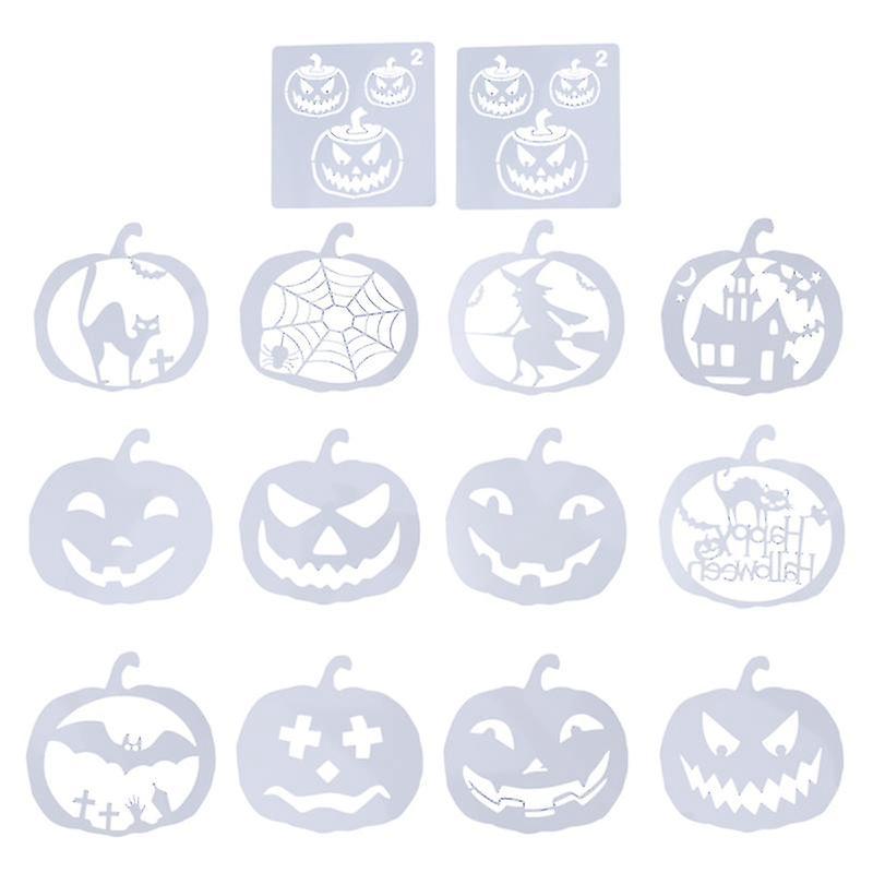 14 Kürbis-schablonen Für Halloween-dekorationen