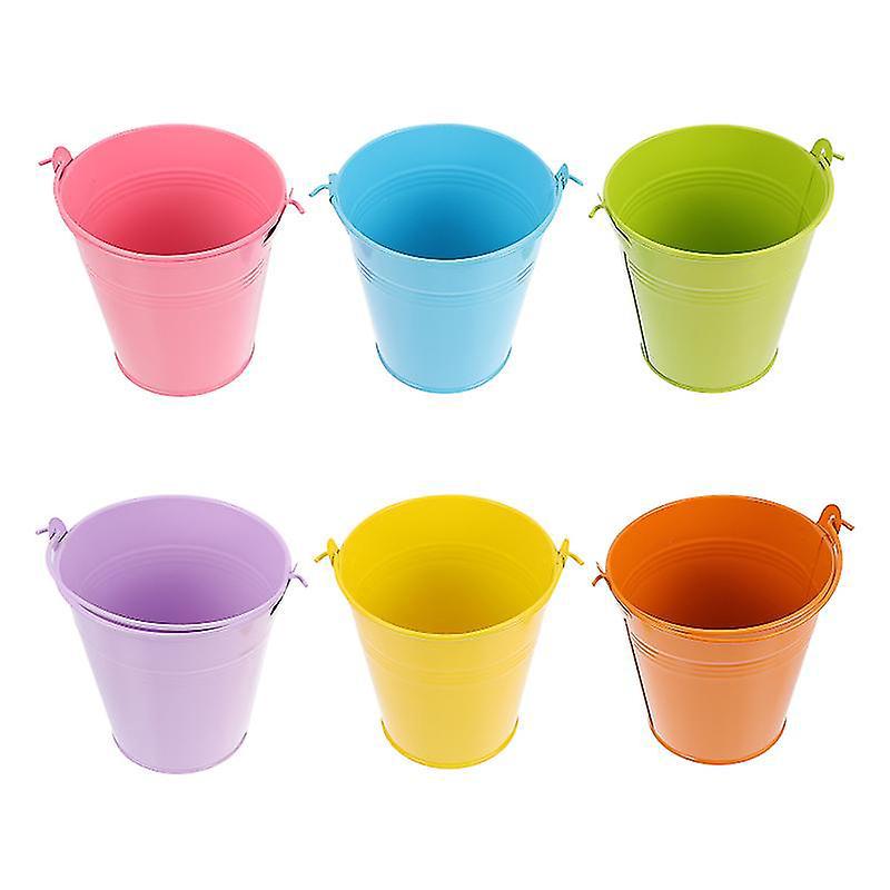 6-teiliges Set Eiseneimer