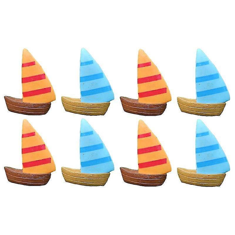 10 Stück Segelboot-landschaftsdekoration