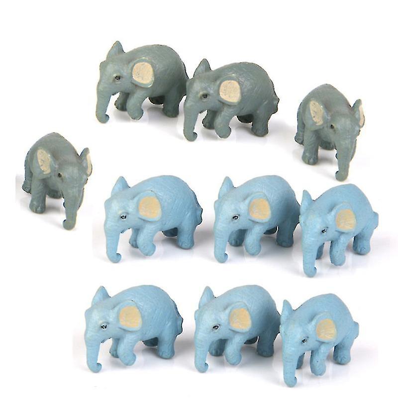 10 Stück Miniatur-elefanten