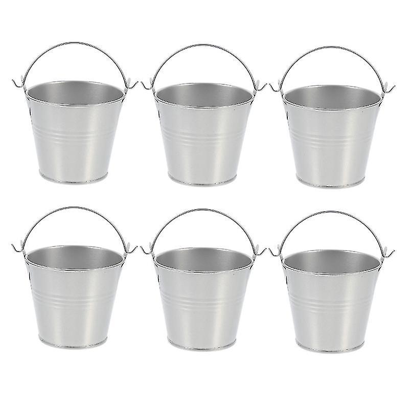 6-teiliges Set Eisenblumentöpfe