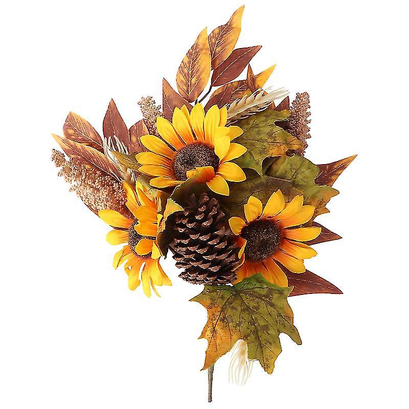 1 Stück Sonnenblumen-ahornblatt-strauß