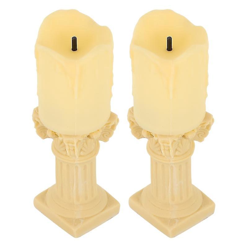 2er-set Gips-kerzenständer