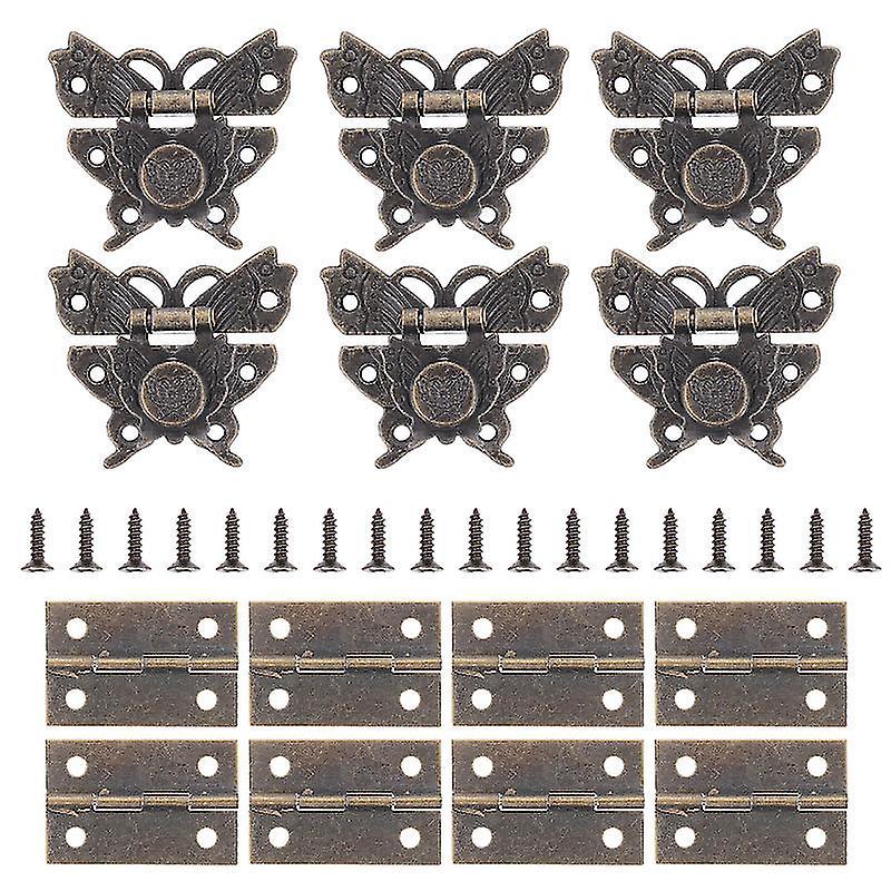 1 Set Schmuckkästchen-scharniere Und -schnallen