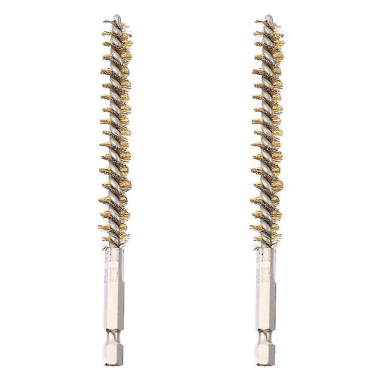 2 Stück Messing-bohrbürsten
