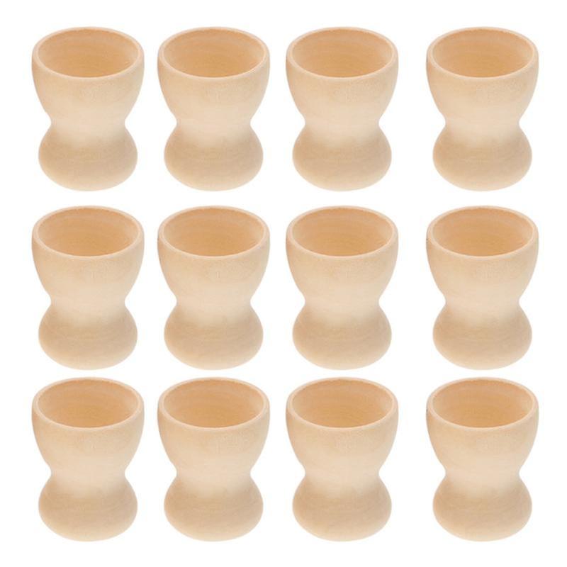 12er-set Eierbecher Aus Holz