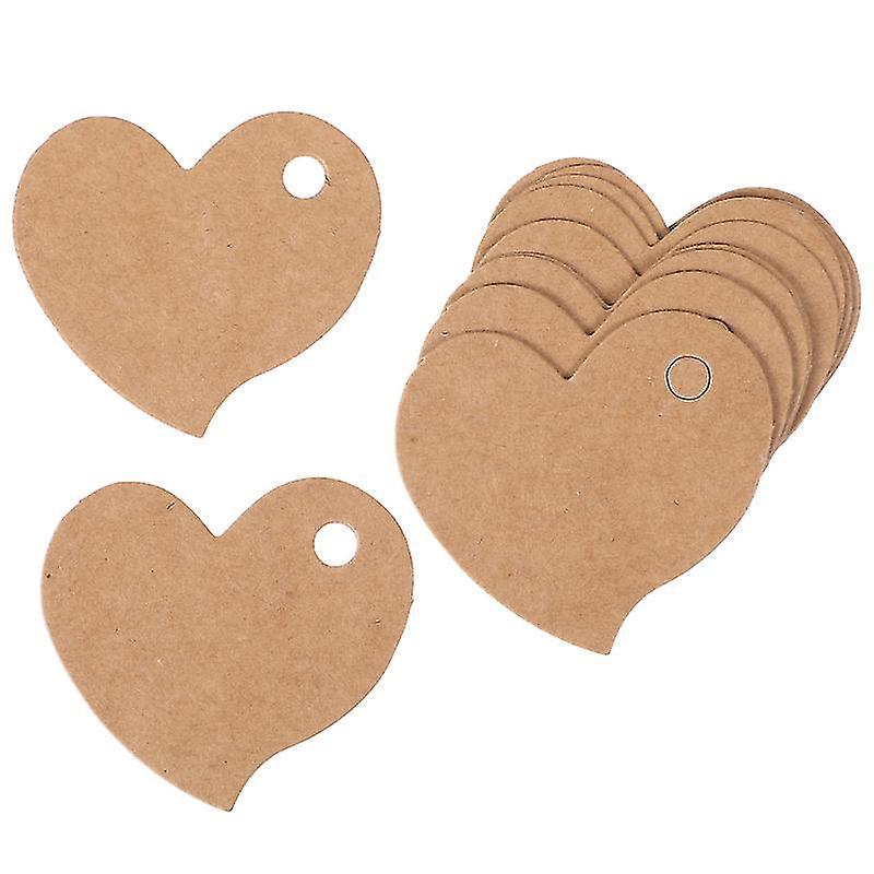 3er-pack Herzförmige Kraftpapier-etiketten