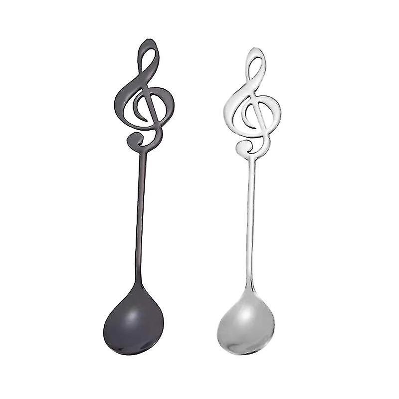 2 Stück Kaffeelöffel Mit Musiknoten