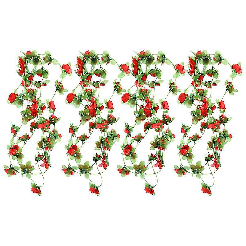 4 Stück Künstliche Blumen Aus Rattan