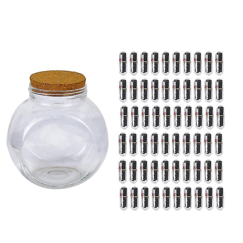 1 Stück Glas-wunschflaschen-set