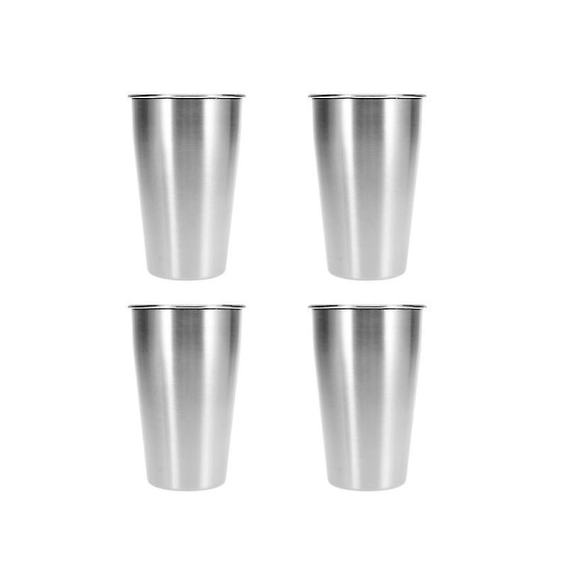 4er-pack Edelstahl-kaffeebecher