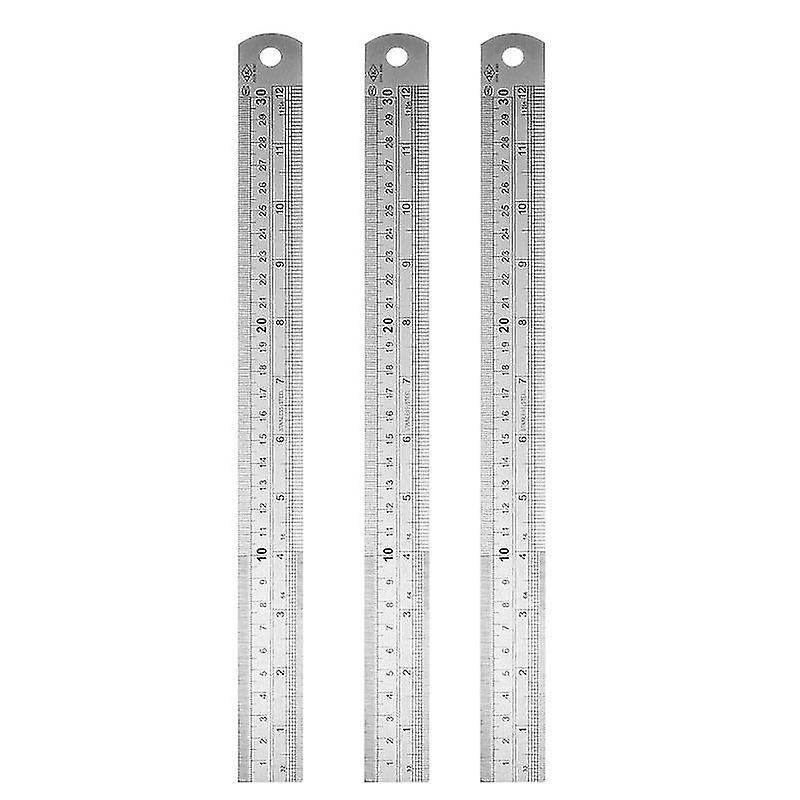 3-teiliges Lineal Aus Edelstahl