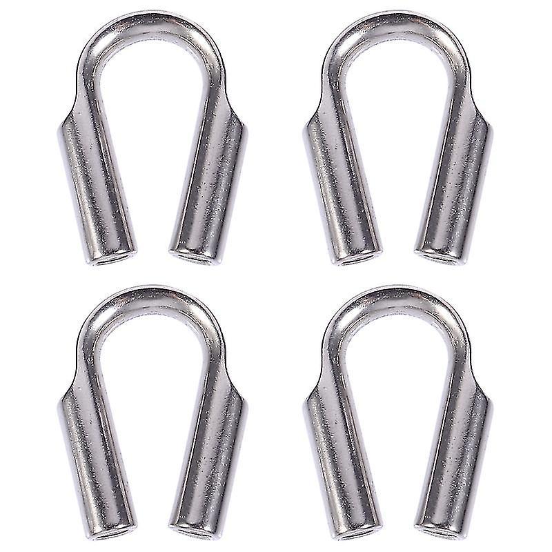 4 Stück Edelstahl-kabelklemmen