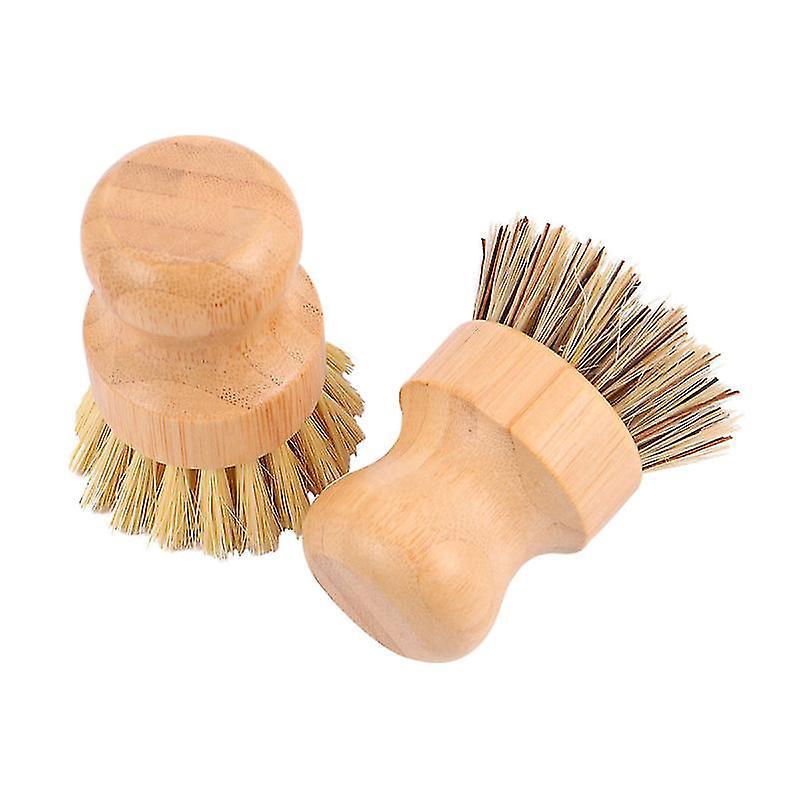 2 Stück Bambus-spülbürsten