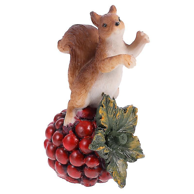 1 Stück Eichhörnchenstatue Aus Kunstharz