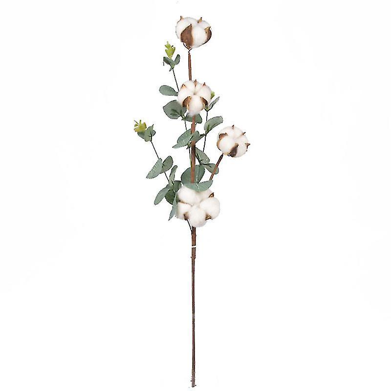 1 Stück Baumwollzweig-eukalyptusblattblüte