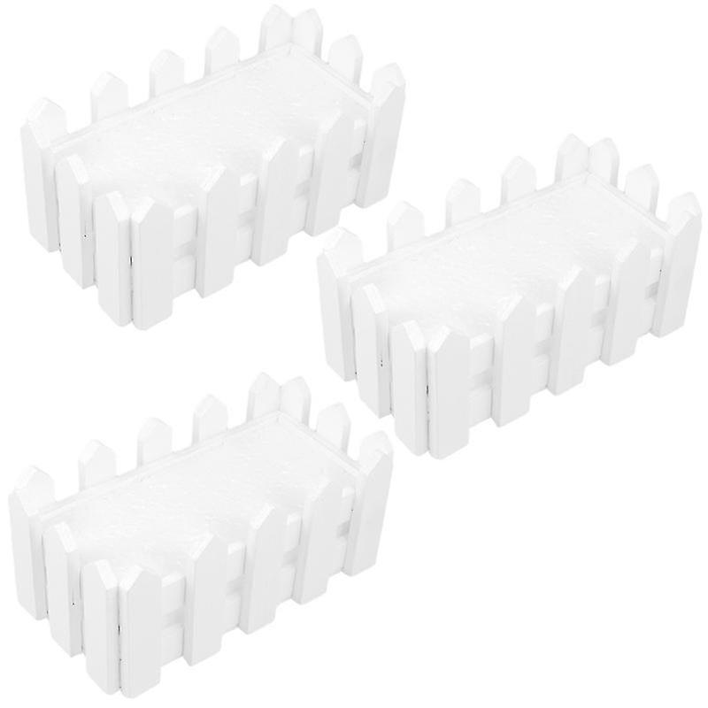 3er-set Holzblumentöpfe